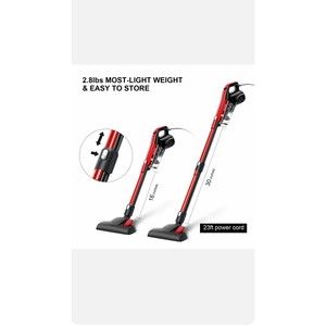 GeeMo H594 4-in-1 Cord Vacuum 17KPa Suction Stick Vacuum Cleaner 1.2L Du…